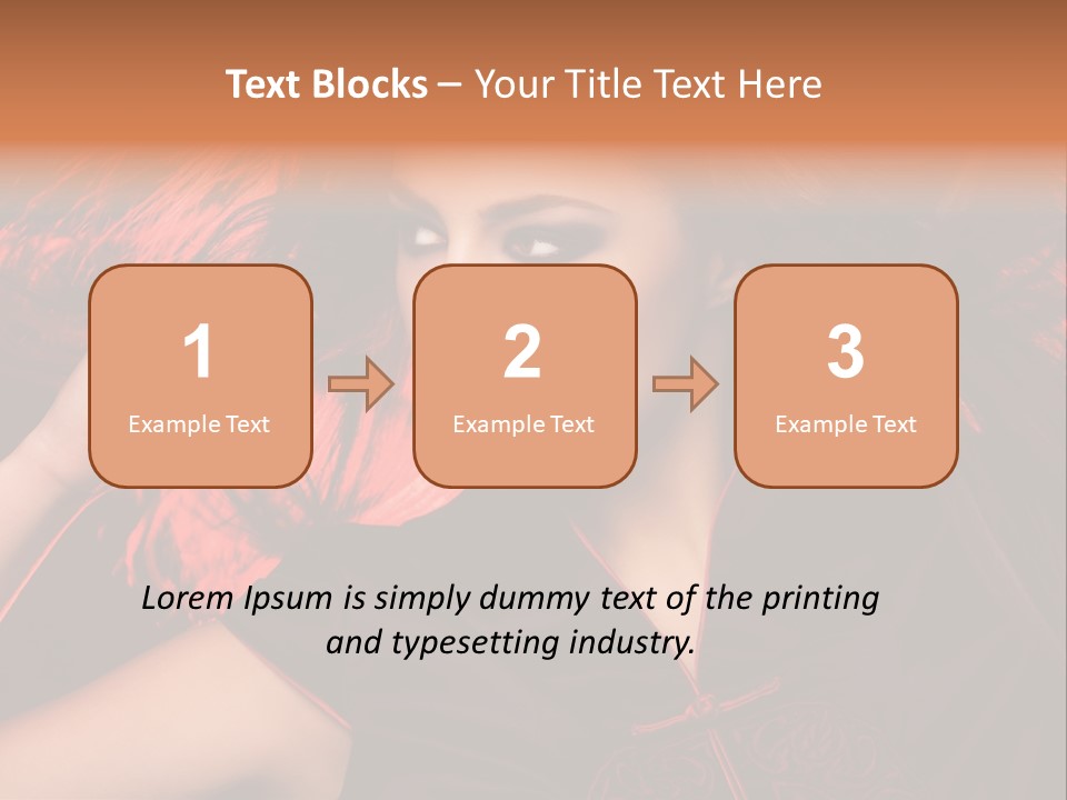 Brunette Lips Woman PowerPoint Template