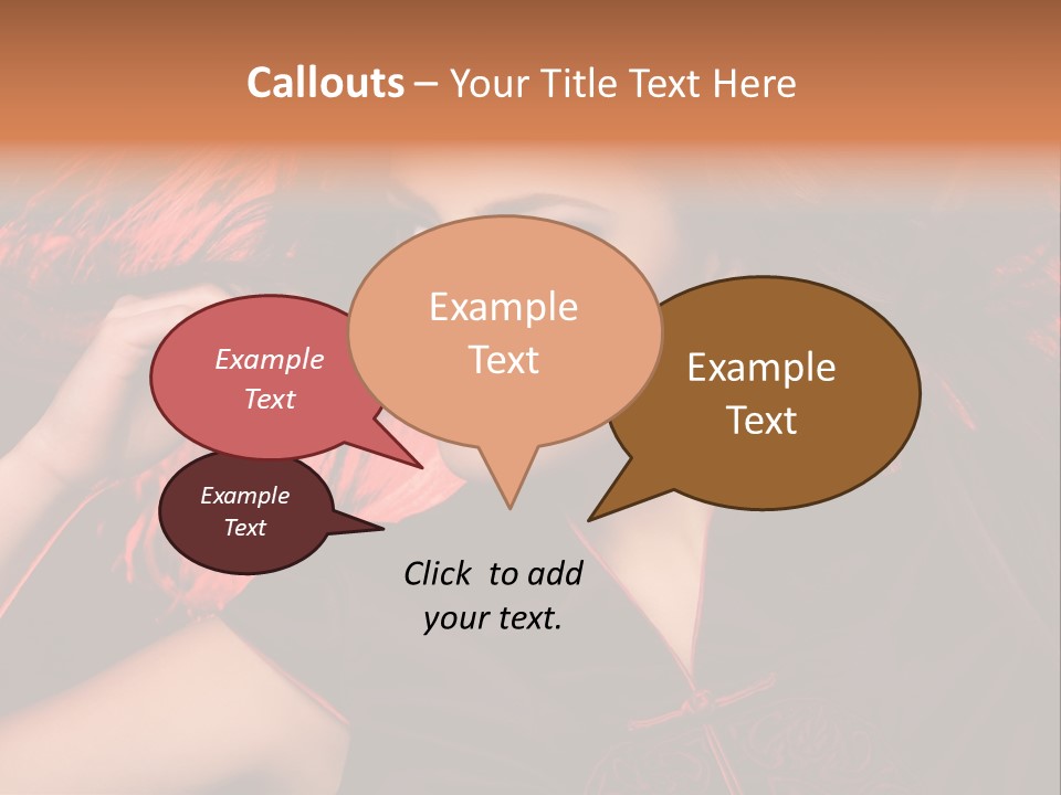 Brunette Lips Woman PowerPoint Template