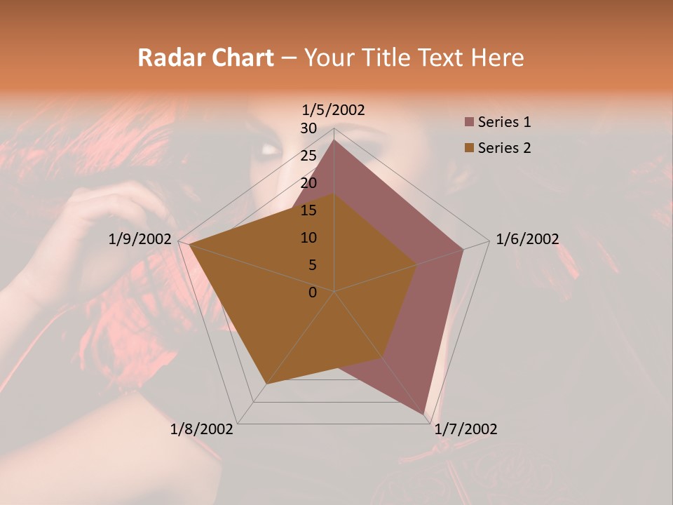 Brunette Lips Woman PowerPoint Template
