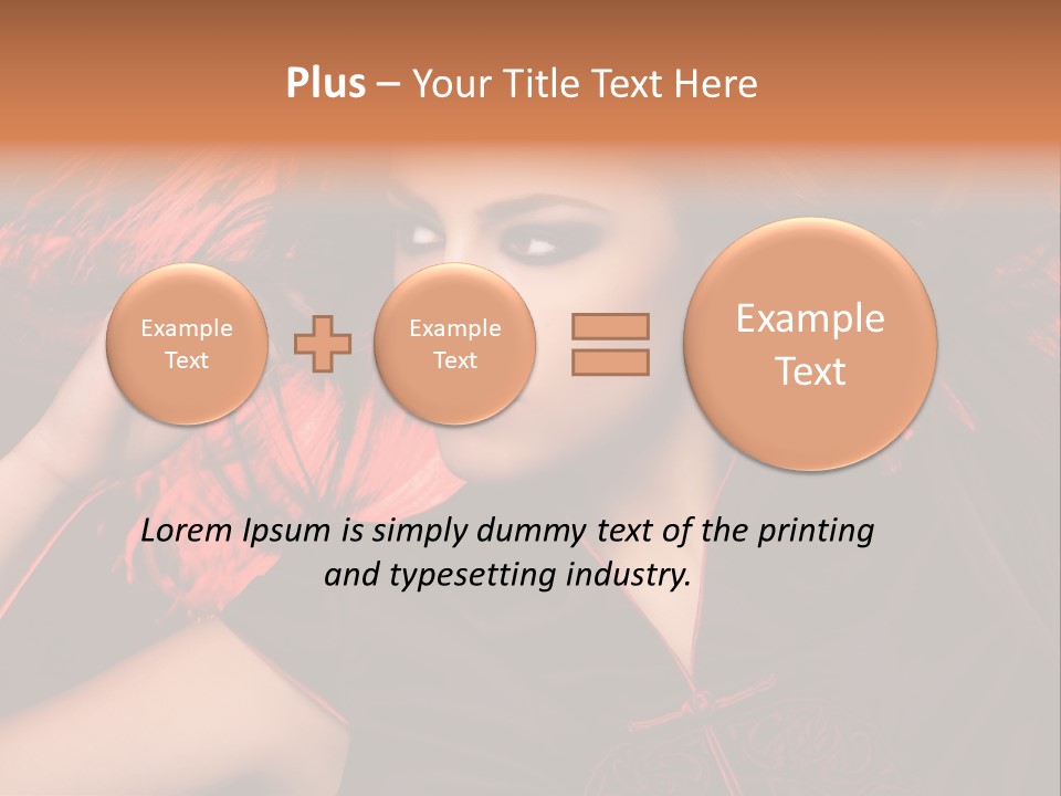 Brunette Lips Woman PowerPoint Template