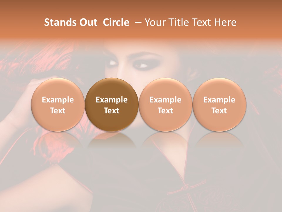 Brunette Lips Woman PowerPoint Template