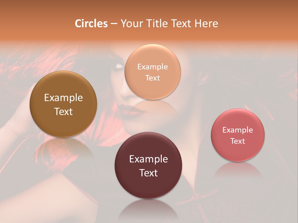 Brunette Lips Woman PowerPoint Template