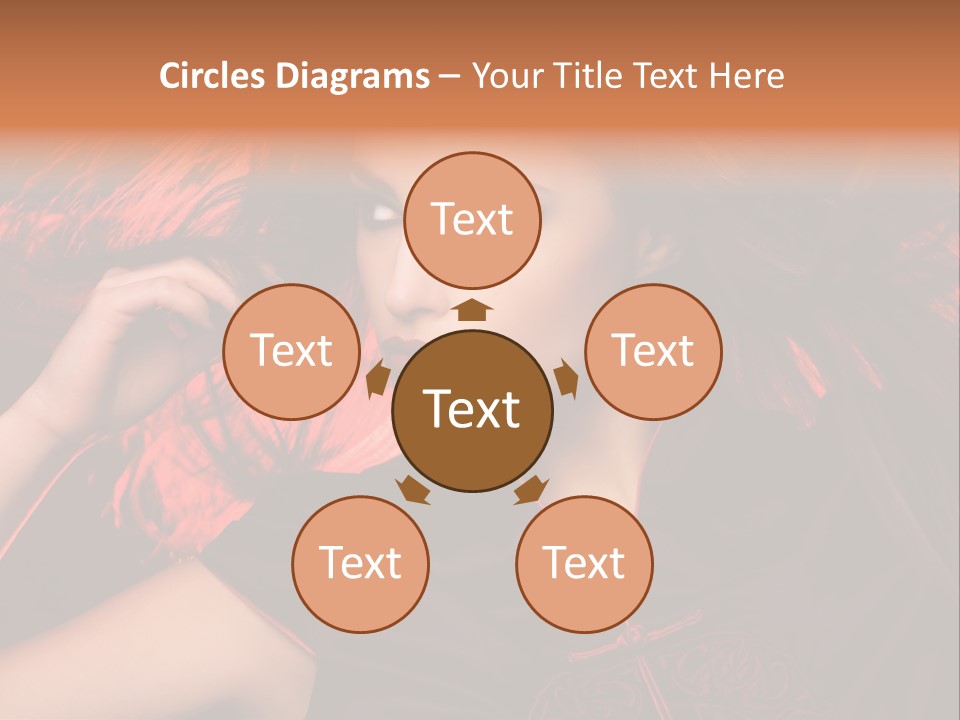 Brunette Lips Woman PowerPoint Template