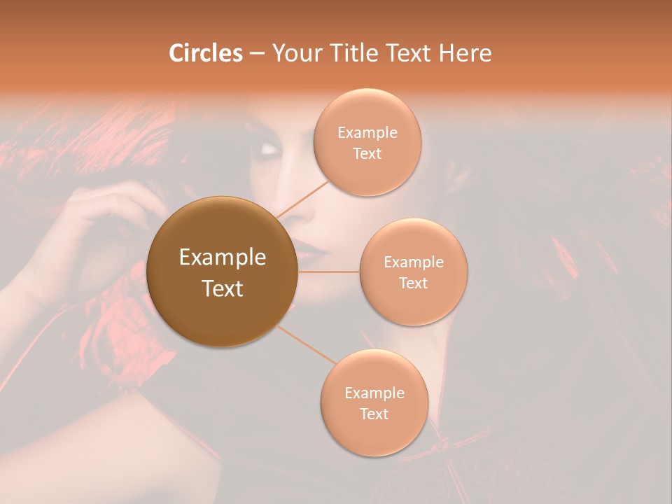 Brunette Lips Woman PowerPoint Template