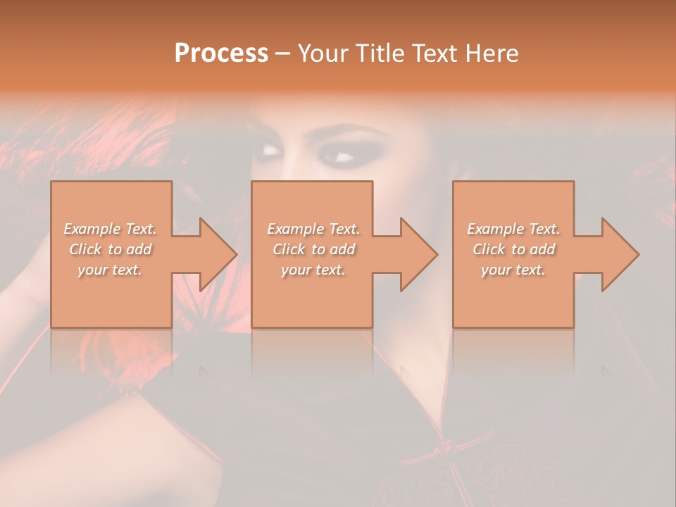 Brunette Lips Woman PowerPoint Template