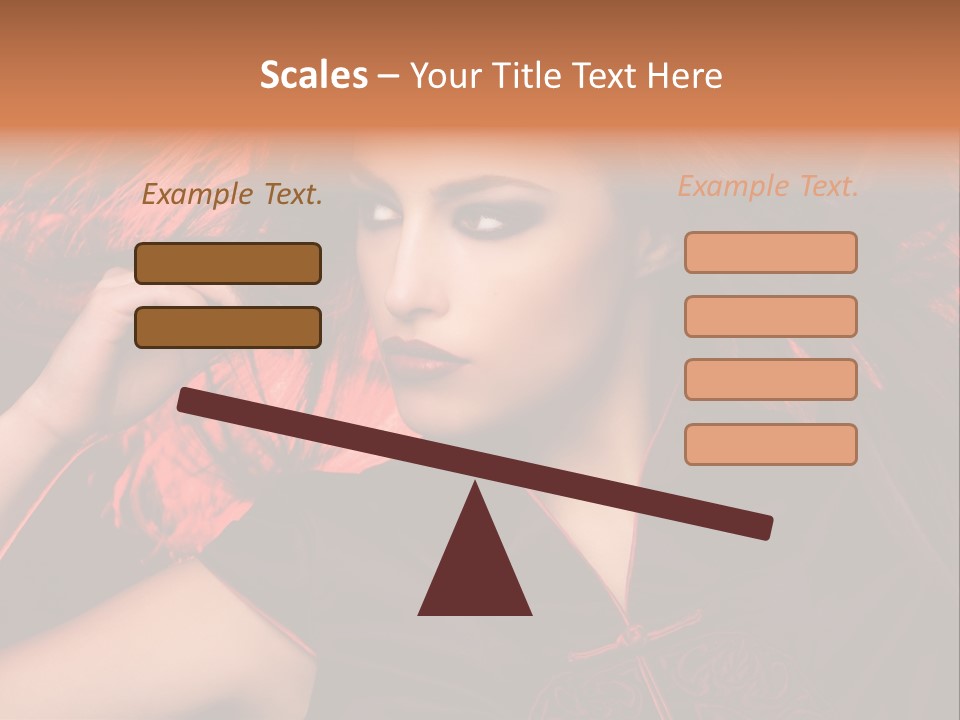 Brunette Lips Woman PowerPoint Template