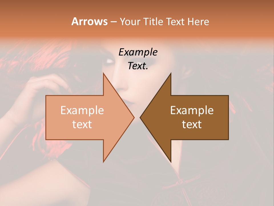 Brunette Lips Woman PowerPoint Template