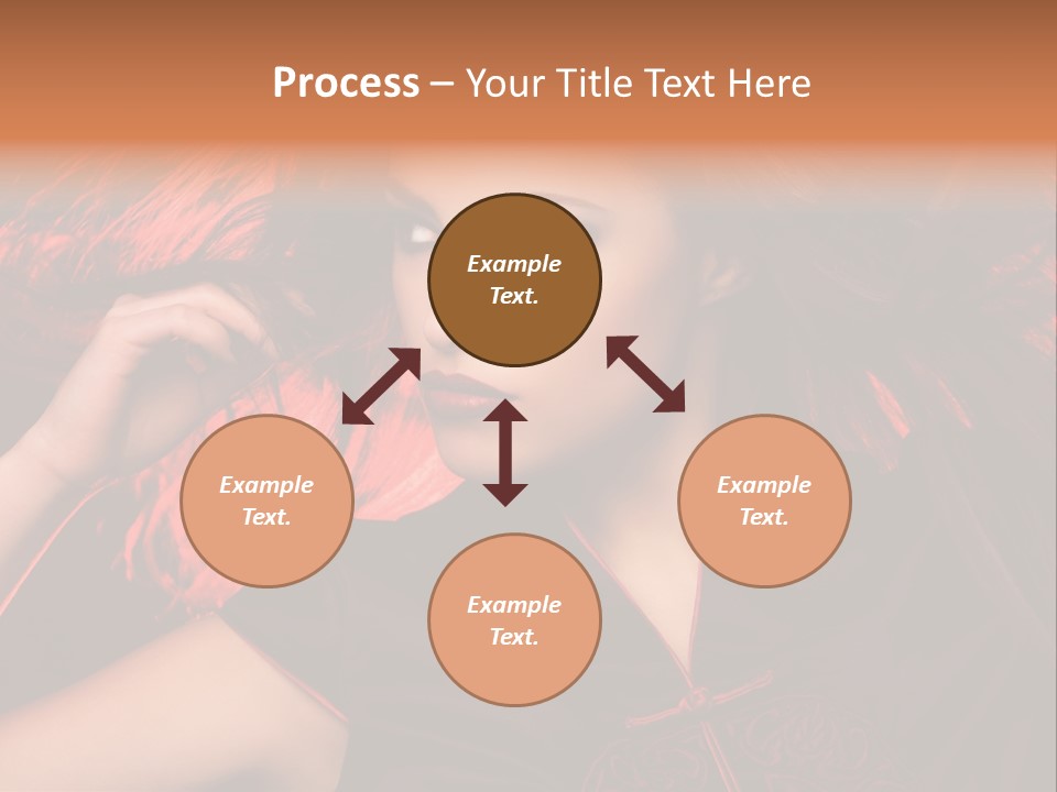 Brunette Lips Woman PowerPoint Template