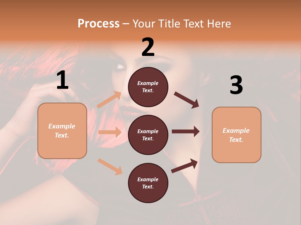 Brunette Lips Woman PowerPoint Template