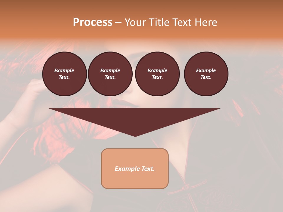 Brunette Lips Woman PowerPoint Template