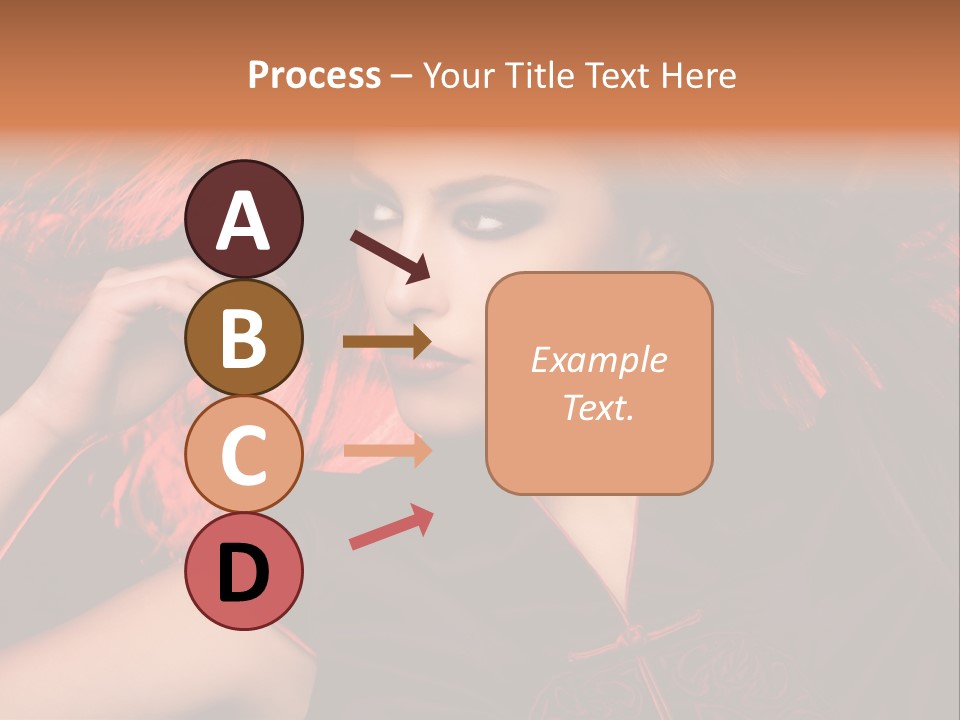 Brunette Lips Woman PowerPoint Template