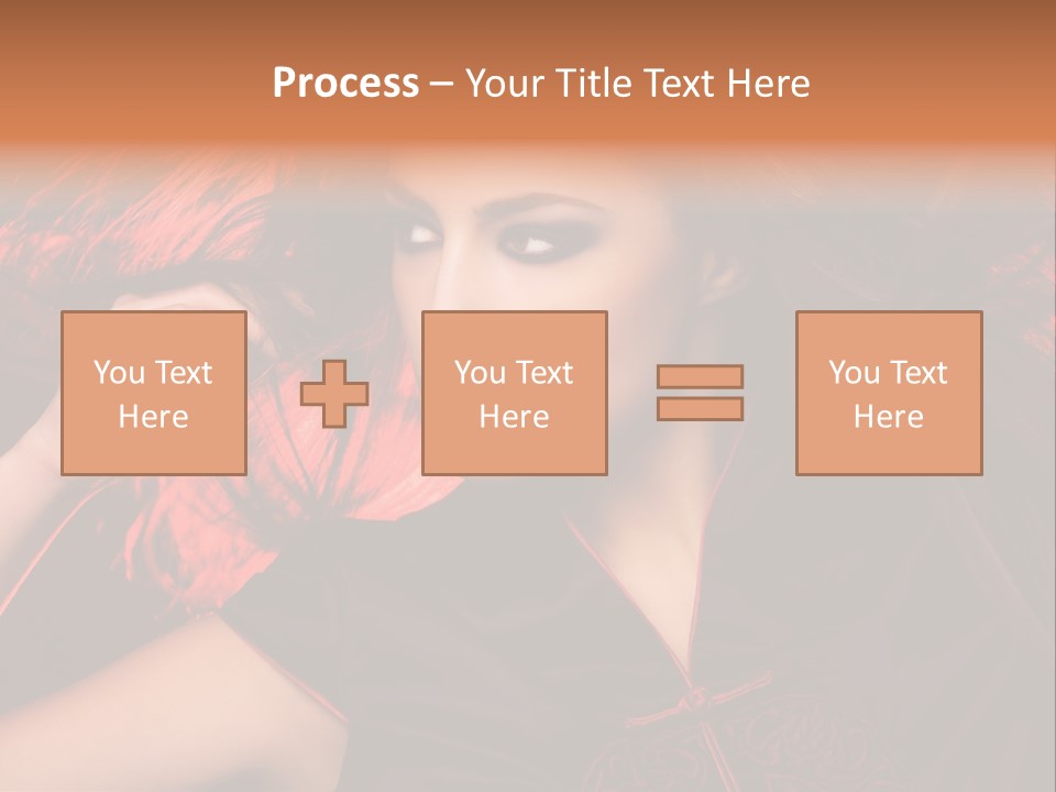 Brunette Lips Woman PowerPoint Template