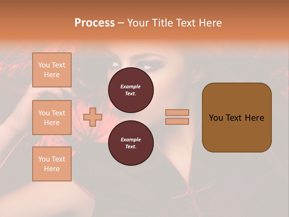 Brunette Lips Woman PowerPoint Template