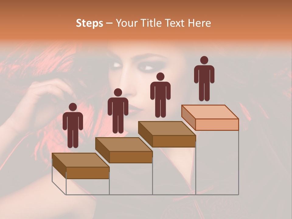 Brunette Lips Woman PowerPoint Template