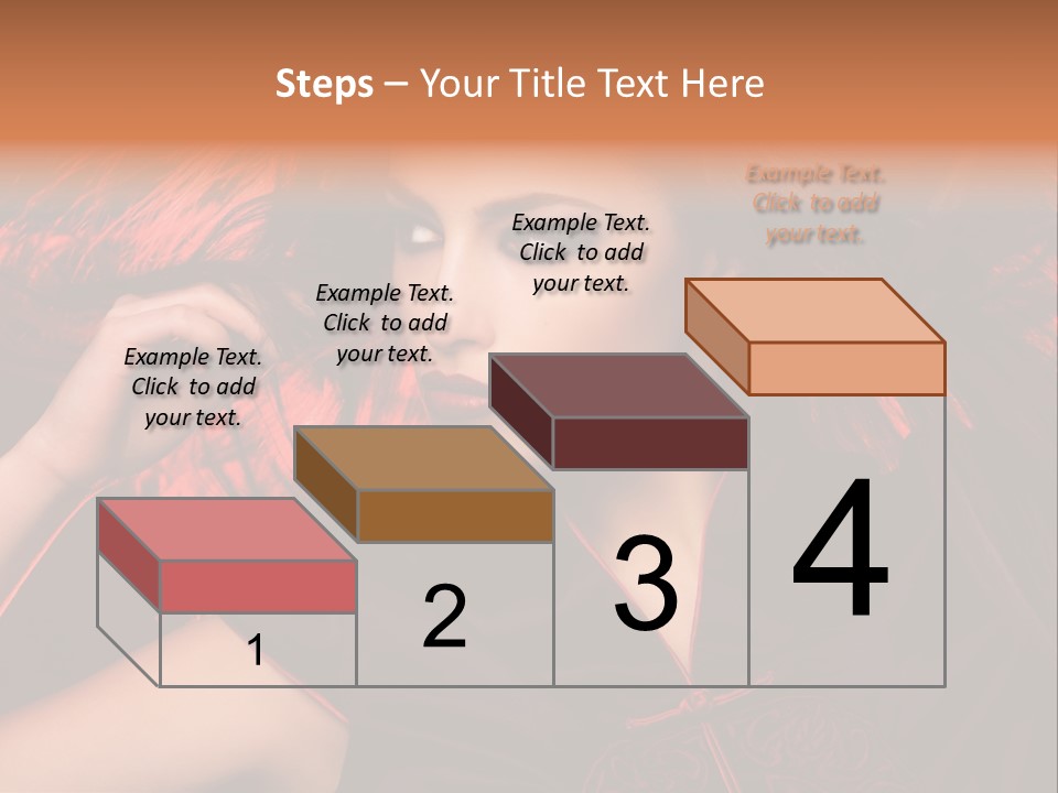 Brunette Lips Woman PowerPoint Template