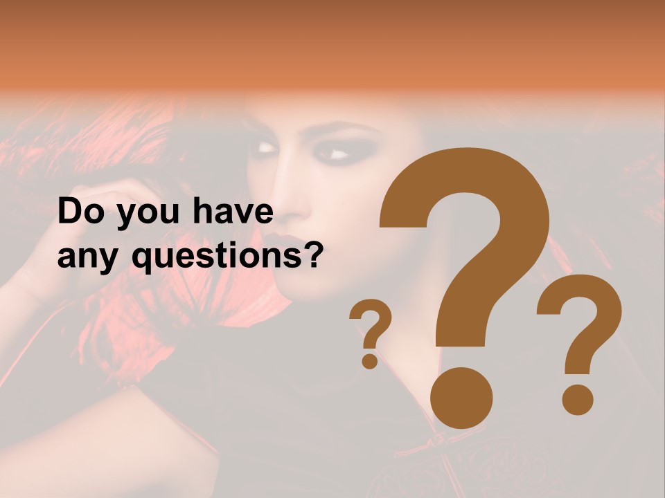 Brunette Lips Woman PowerPoint Template