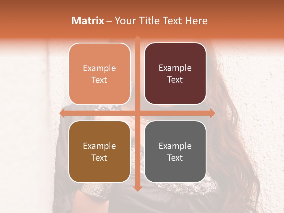 Model Face Outdoors PowerPoint Template