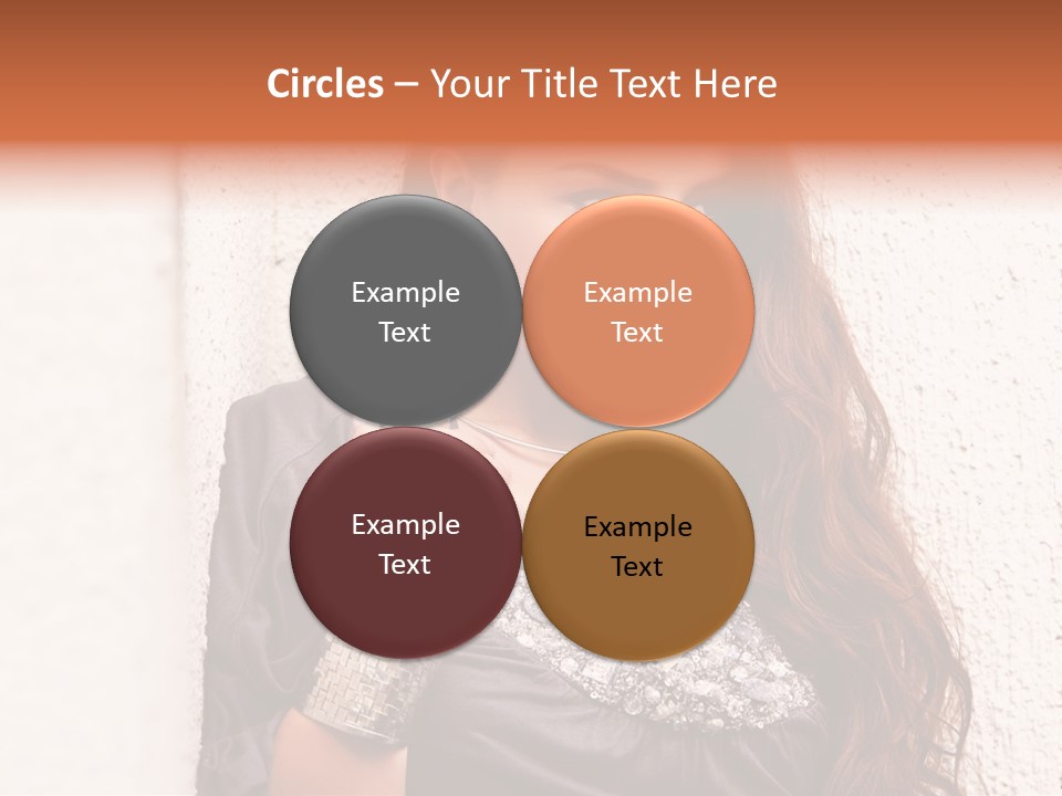 Model Face Outdoors PowerPoint Template