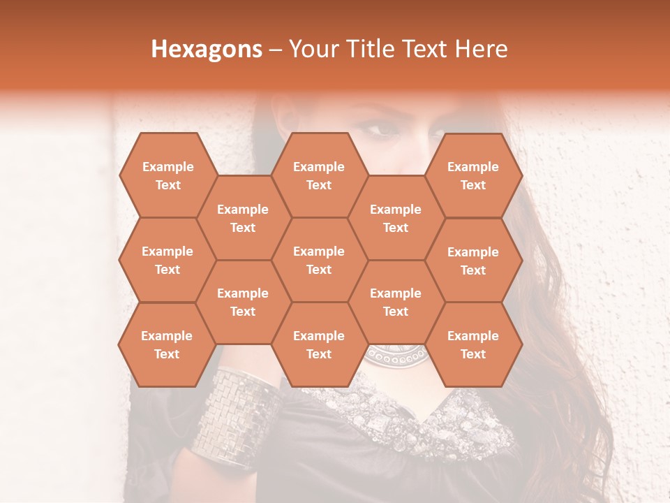 Model Face Outdoors PowerPoint Template