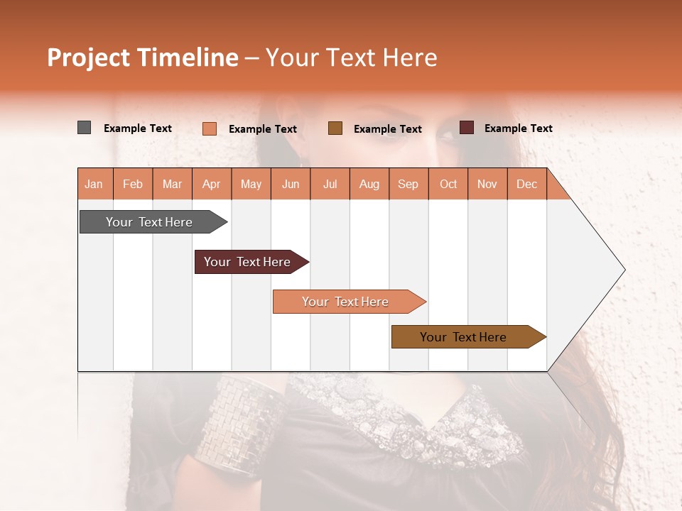 Model Face Outdoors PowerPoint Template