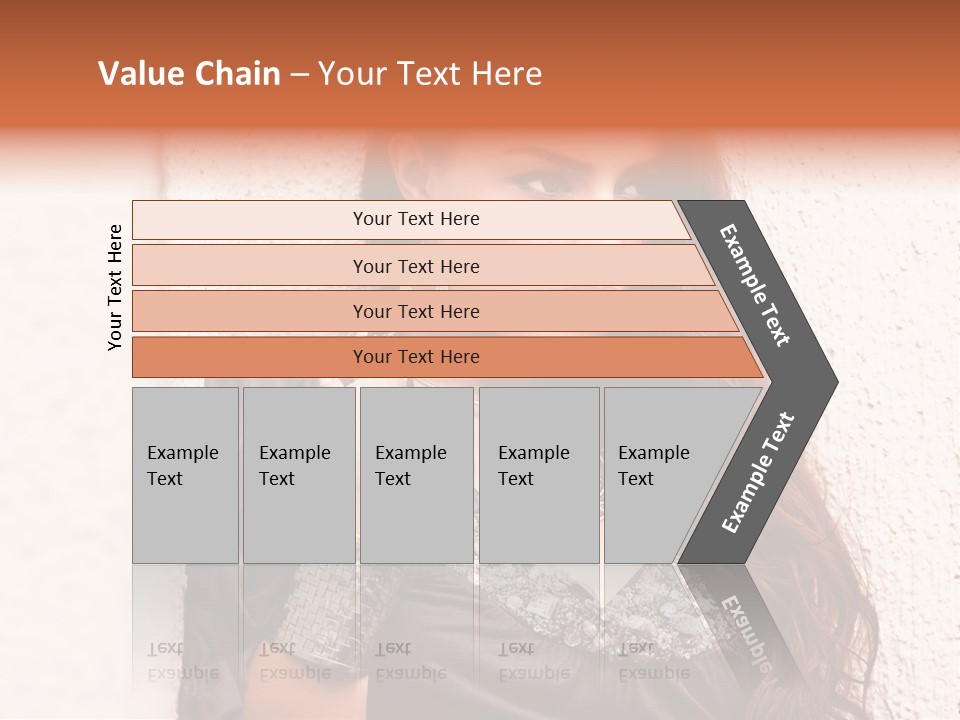 Model Face Outdoors PowerPoint Template
