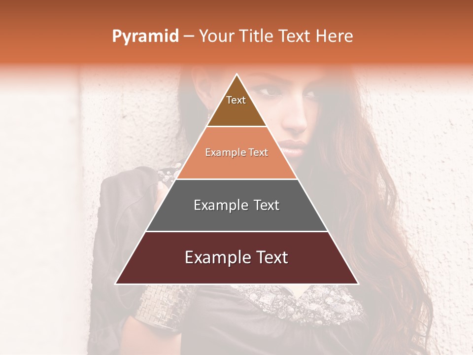 Model Face Outdoors PowerPoint Template