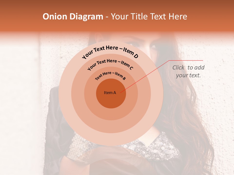 Model Face Outdoors PowerPoint Template