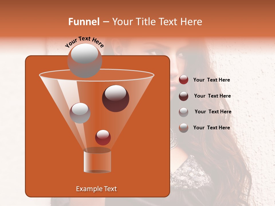 Model Face Outdoors PowerPoint Template