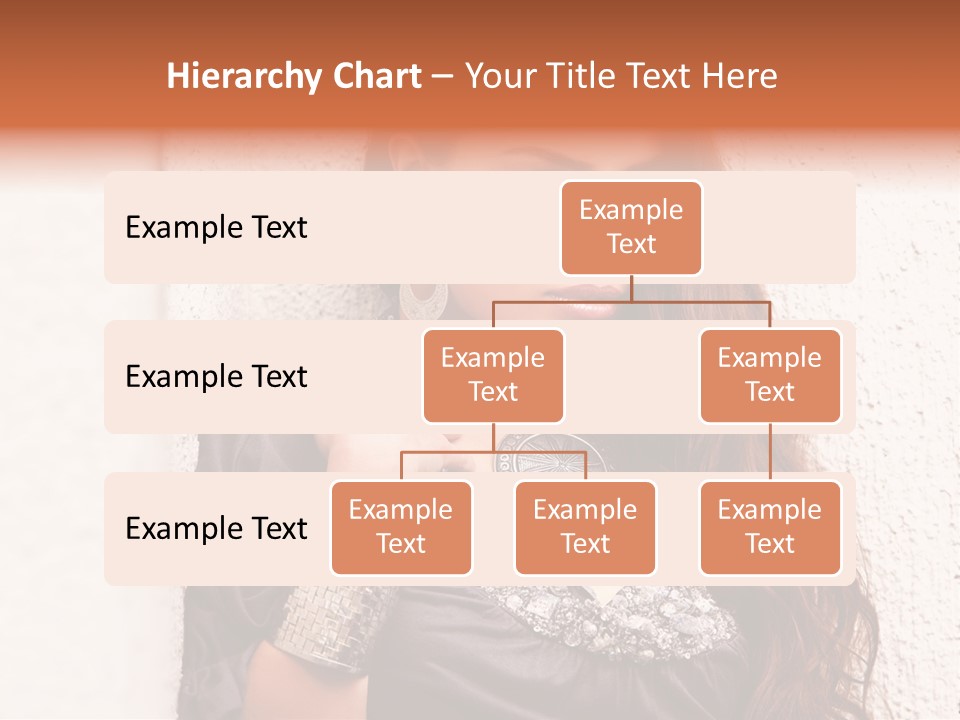 Model Face Outdoors PowerPoint Template