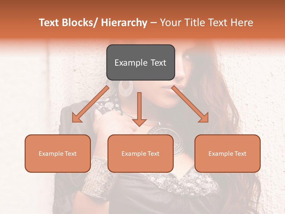 Model Face Outdoors PowerPoint Template