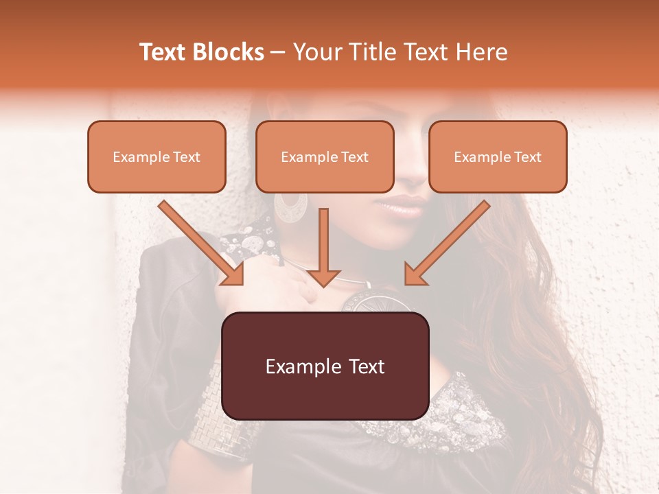 Model Face Outdoors PowerPoint Template