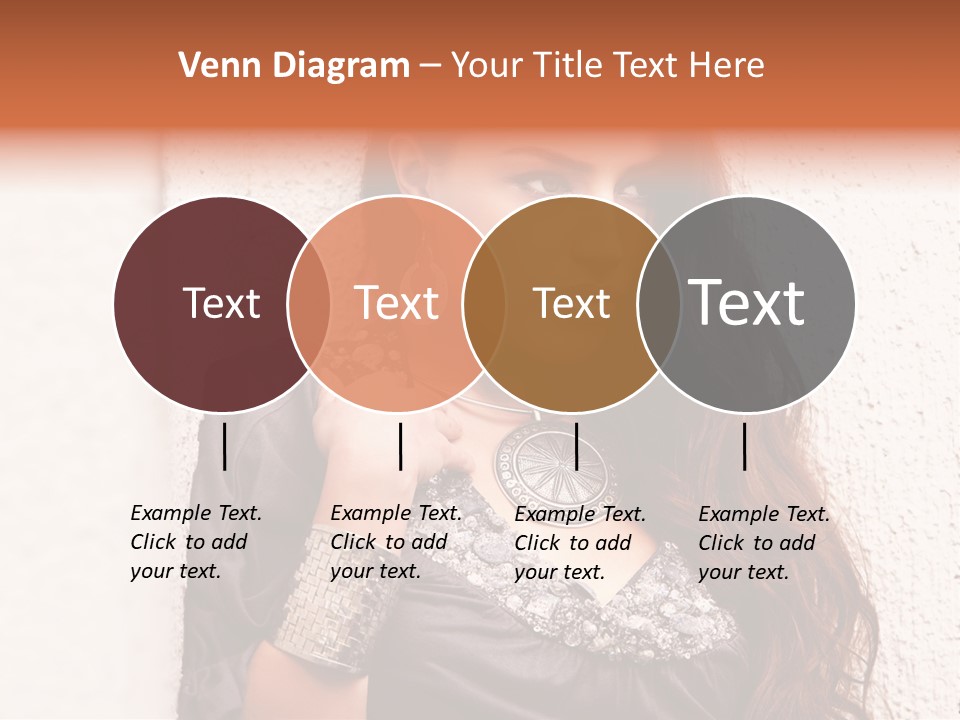 Model Face Outdoors PowerPoint Template