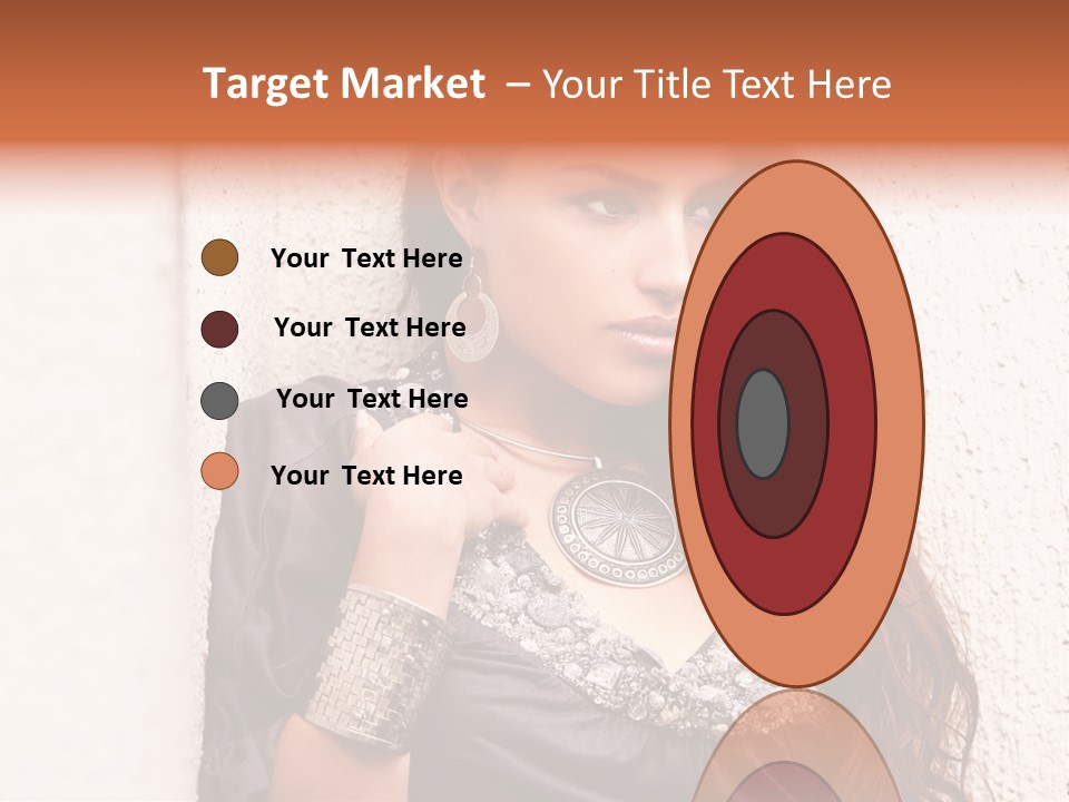 Model Face Outdoors PowerPoint Template