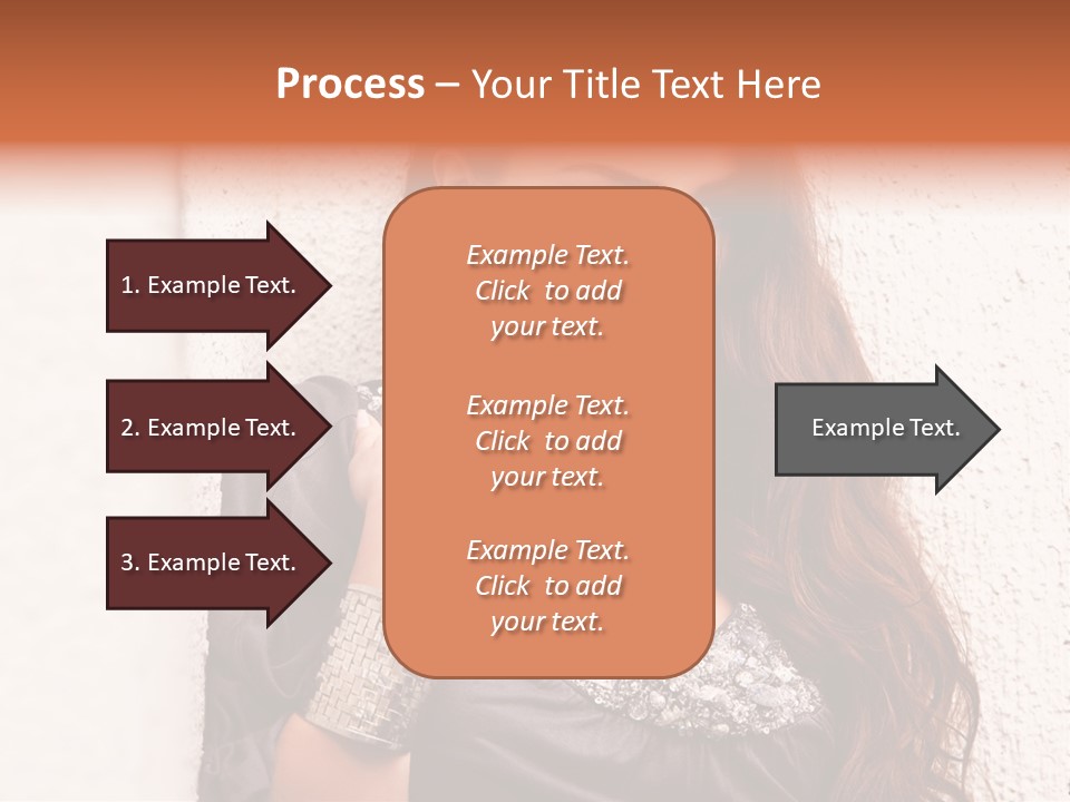 Model Face Outdoors PowerPoint Template