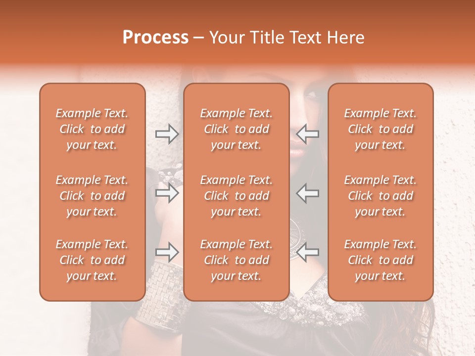 Model Face Outdoors PowerPoint Template