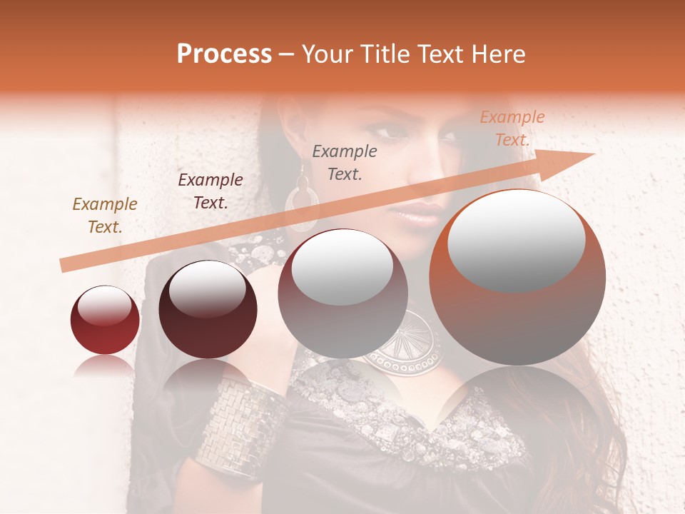 Model Face Outdoors PowerPoint Template