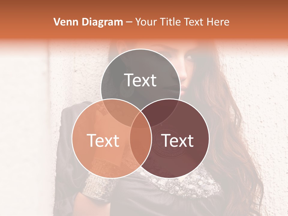 Model Face Outdoors PowerPoint Template