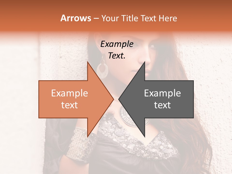 Model Face Outdoors PowerPoint Template