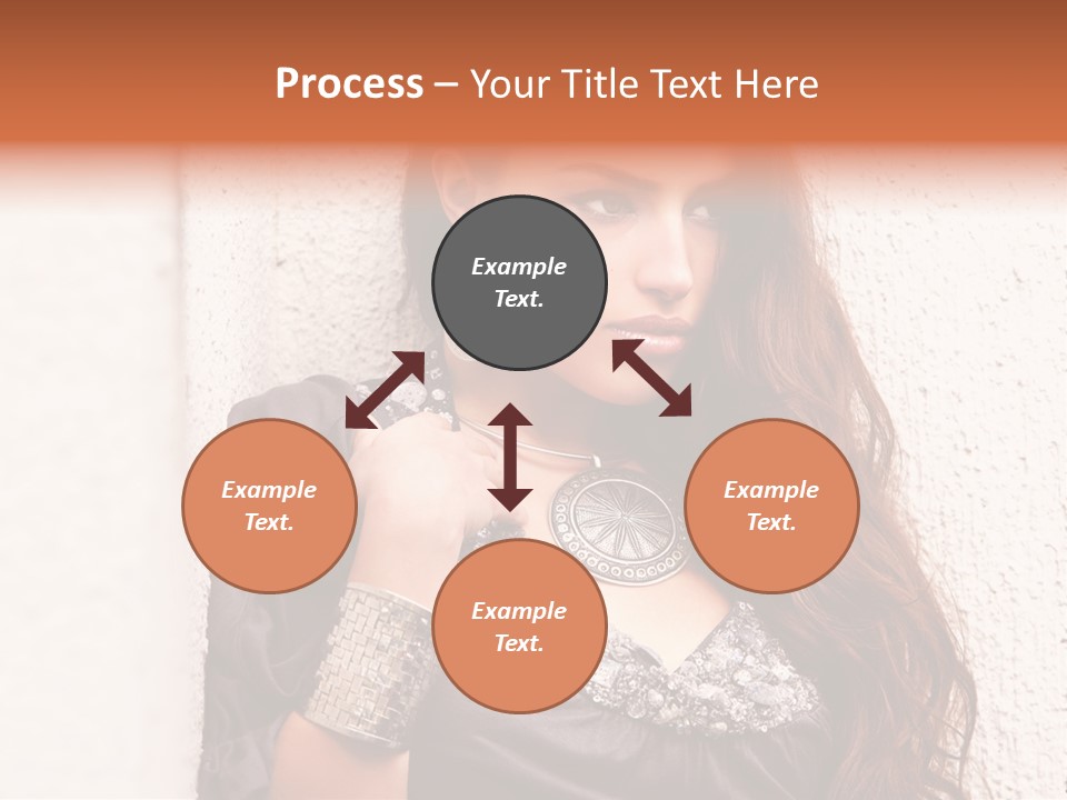 Model Face Outdoors PowerPoint Template