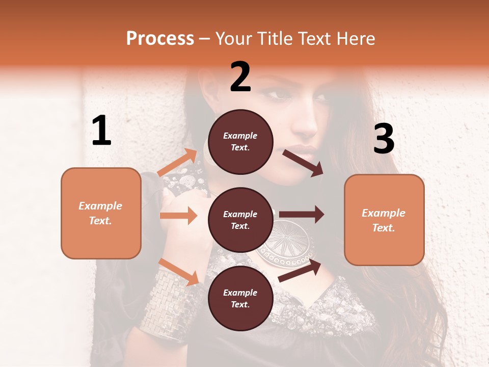 Model Face Outdoors PowerPoint Template