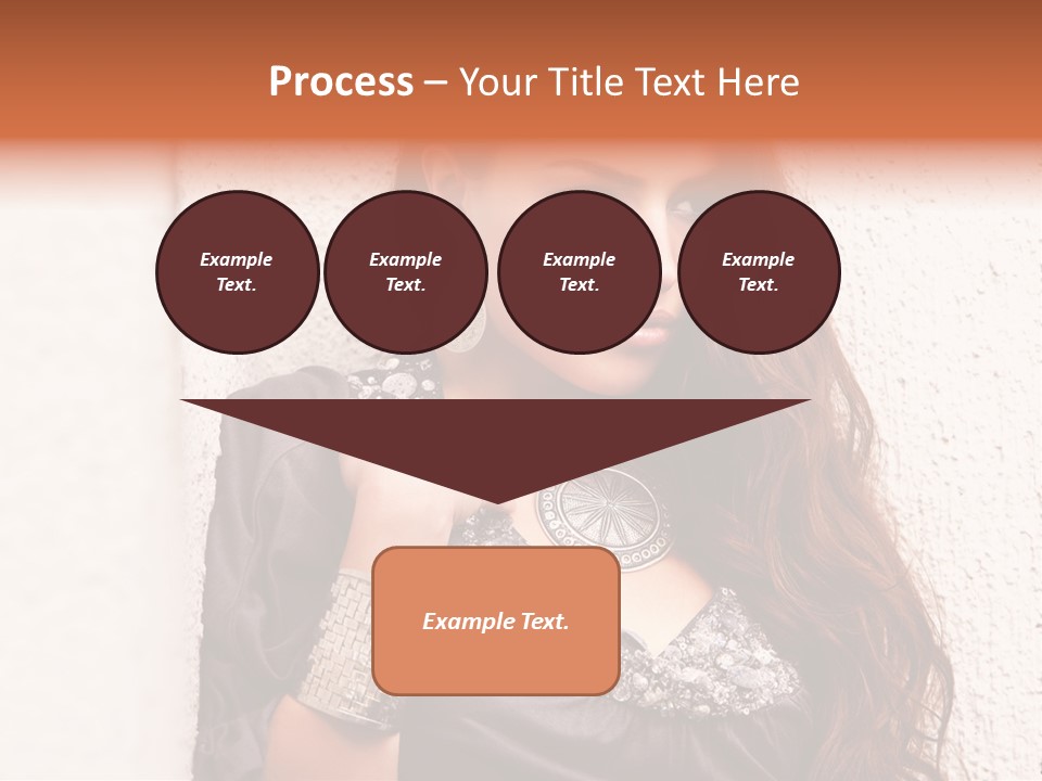 Model Face Outdoors PowerPoint Template