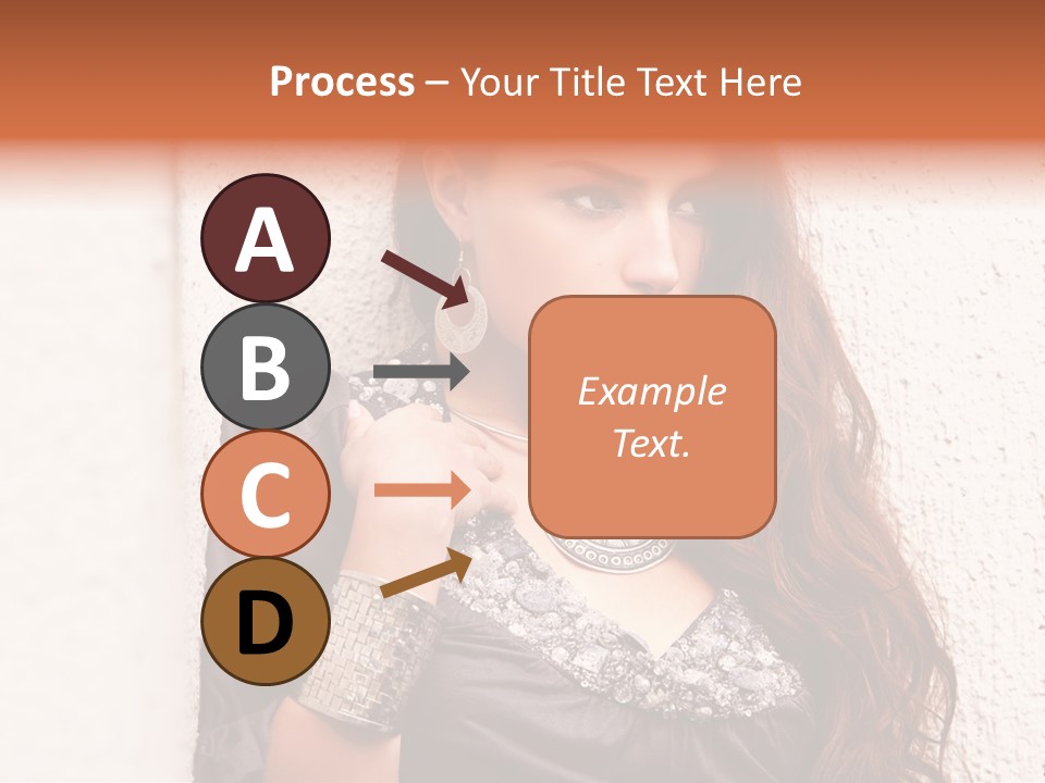 Model Face Outdoors PowerPoint Template