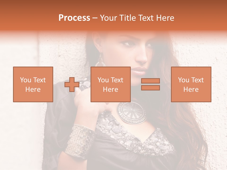 Model Face Outdoors PowerPoint Template