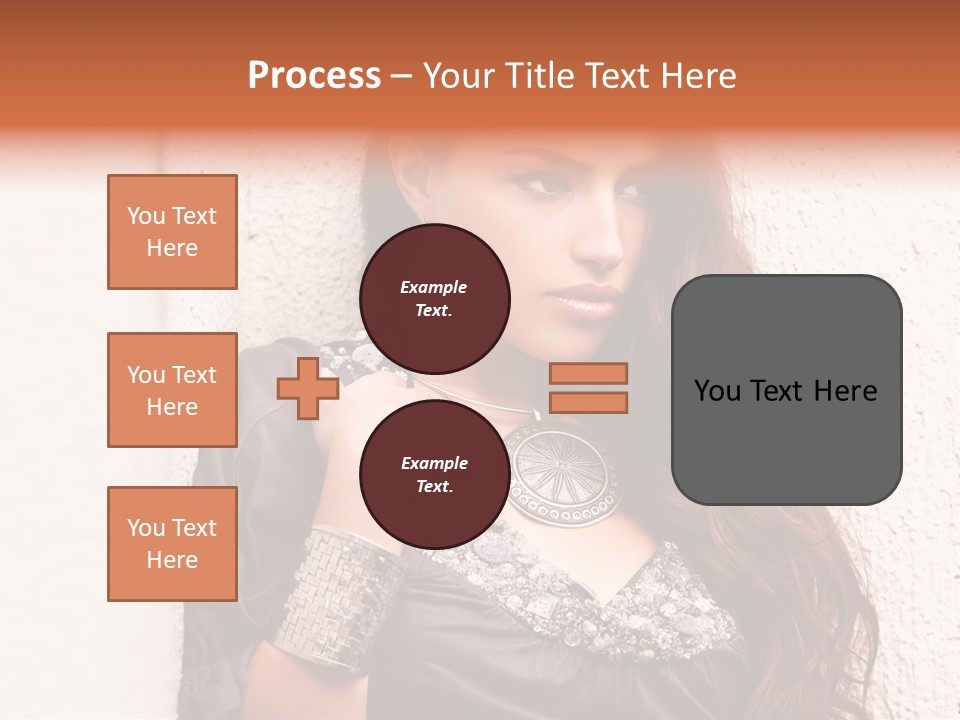 Model Face Outdoors PowerPoint Template