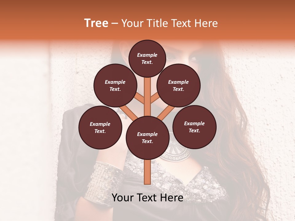 Model Face Outdoors PowerPoint Template