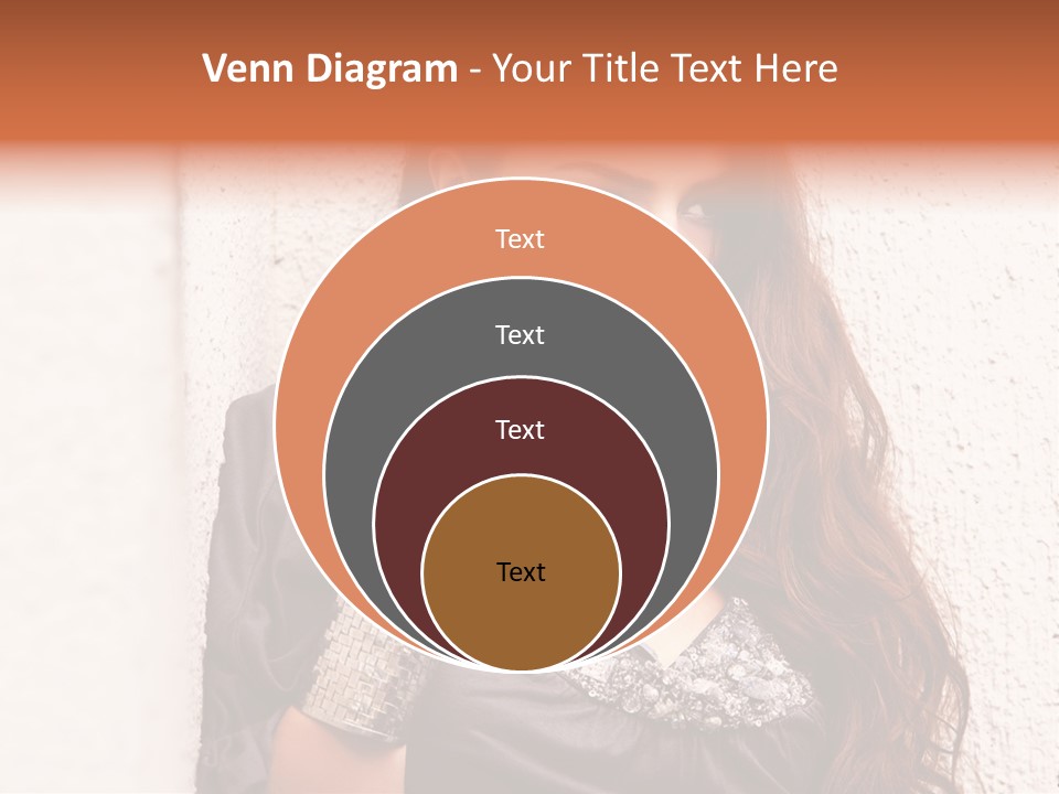 Model Face Outdoors PowerPoint Template