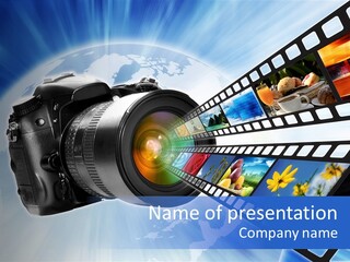 Stock Photo Photo Software PowerPoint Template