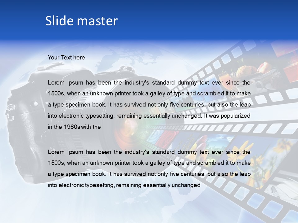 Stock Photo Photo Software PowerPoint Template