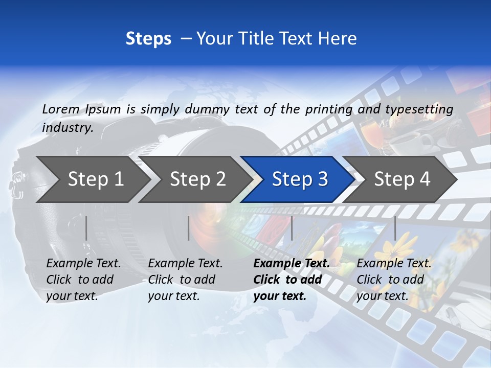 Stock Photo Photo Software PowerPoint Template