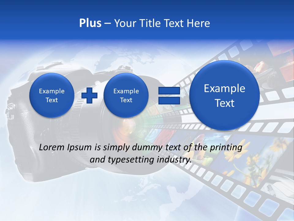 Stock Photo Photo Software PowerPoint Template
